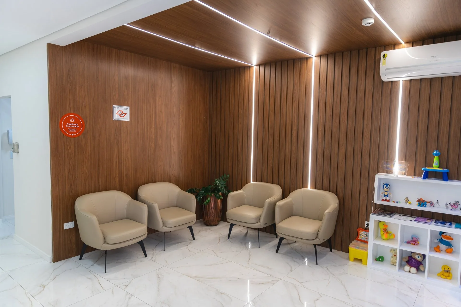 Recepção da Clínica de Vacinas Instituto Hórus