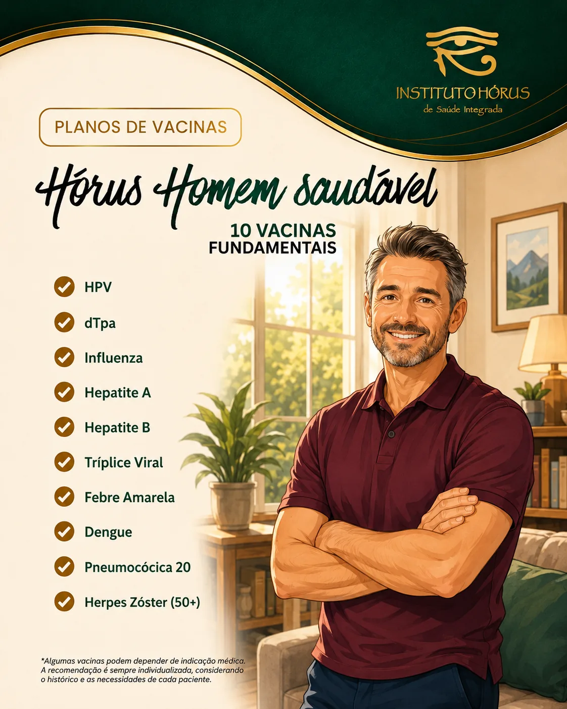 Pacote de vacinas do Instituto Hórus