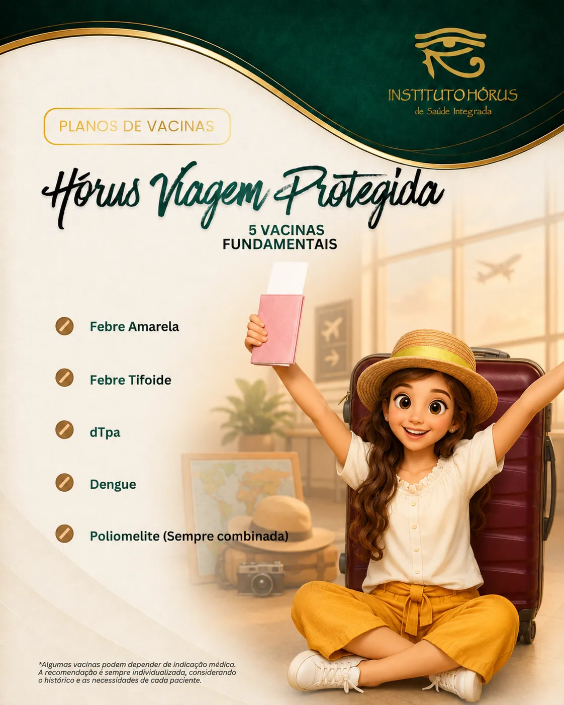 Pacote de vacinas do Instituto Hórus